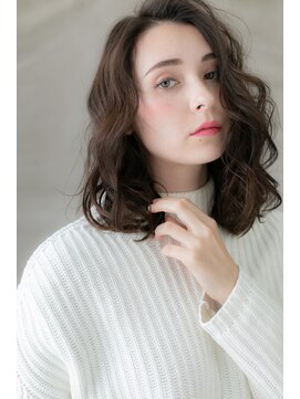 カバーヘア ブリス 大宮西口(COVER HAIR bliss) かきあげバング外国人風小顔ゆるふわカールY大宮20代30代40代