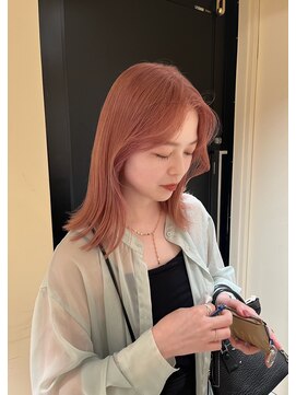 ヘアサロン ガリカ 表参道(hair salon Gallica) 【柴田優香】大人かわいい艶髪チェリーピンク/顔周りレイヤー