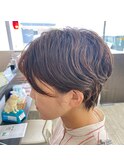 松山市/20代/30代/40代/ふんわりショートの耳かけスタイル