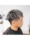 ハイライトと刈り上げ