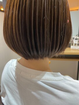 フレーム 博多店(FRAME) 丸みショートボブ　時短スタイリング