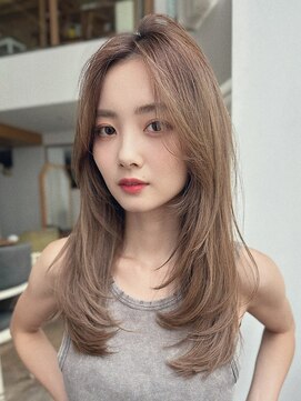 バイオレット 表参道店(Violet) ブリーチなしレイヤーカットロングレイヤー2wayシースルーバング