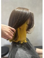 ビスイル 秋葉原店(Vis ill)&nbsp;ブリーチ/ダブルカラー/インナーカラー/イエロー/外ハネ