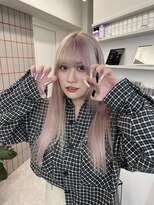 ペレ 渋谷(PELE)&nbsp;デザインカラー/レイヤーカット/ウェットヘア/オリーブベージュ