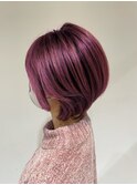20代30代大人可愛い透明感ピンクブラウンケアブリーチ小顔
