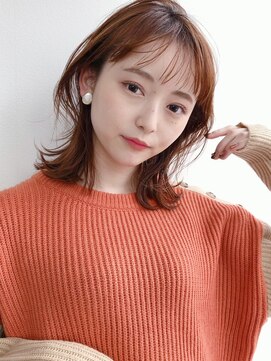 ケーツー エソラ池袋店(K-two) シースルーバング*くびれヘア*ミディアムヘア*30代40代50代*丸顔