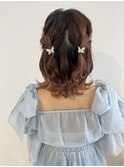 編み込みハーフ