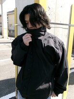 ニアウ 太田店(Niau) メンズボブセンターパートウルフスパイラルパーマシャドウパーマ
