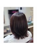 ダークベージュ/透明感カラー/立体感/美シルエット/40代50代髪型