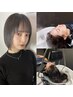 【SNSで話題なスパ付き！】前髪・顔周り自然ストレート+15分ヘッドスパ￥11980