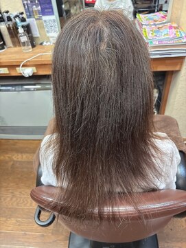 シンラヘアー(SINRAhair) 髪質改善トステアトリートメントがいいにできるカラー