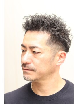 ヘアーアンドグルーミング ヨシザワインク(HAIR&GROOMING YOSHIZAWA Inc.) ツイストスパイラルパーマツーブロックベリーショート理容室短髪