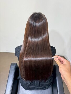 髪質改善/ココアベージュ/小顔カット/縮毛矯正／レイヤーカット