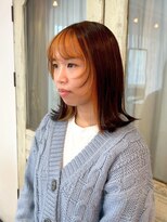 リリー(Rilie)&nbsp;外ハネミディ/インナーカラー/デザインカラー/ブリーチ