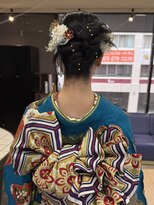 シクネ 新潟駅 万代(SHICUNE)&nbsp;【新潟/万代】成人式ヘア　リボンヘア　リボンアレンジ