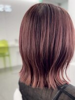 イロウ 山口どうもん店(IROW)&nbsp;ダブルカラー/切りっぱなし/ピンクブラウン/ブリーチなし