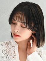 アース 小禄店(EARTH)&nbsp;愛されヘア/大人上品な黒髪ボブ/簡単スタイリング/ワンカール