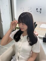 グリンプス 大濠店(Glimpse)&nbsp;暗髪くびれロング × シースルーバング