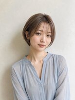 レセ 南柏店(Laissez)&nbsp;ショート/ミルクティーベージュ/シースルーバング/大人かわいい