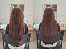 柔らかい質感とダメージレスにこだわった髪質改善縮毛矯正