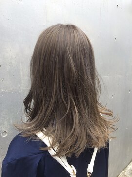 シエナ 渋谷(Siena) siena 切りっぱなしロブ×アイスグレージュ