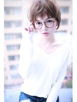 クラウドゼロ(Cloud zero)&nbsp;グレージュ小顔ショートバングスタイル【Cloud zero】