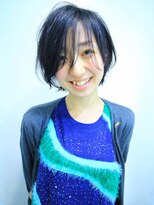 ラウンジ モリオ イケブクロ(Lounge MORIO Ikebukuro) 【morio池袋】大人かわいいうざバング透け感黒髪ショート♪