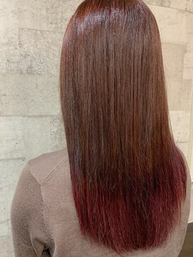 オンリエド ヘアデザイン(ONLIed Hair Design) 【ONLIed】レッドグラデーション