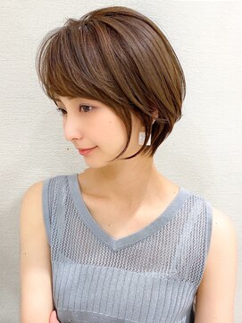 ラルユー 金山(LallYou) 大人かわいいマッシュショート/カーキグレージュ/ミニウルフ