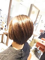 ネオリーブチノ 登戸店(Neolive cino)&nbsp;髪質改善酸熱TRハホニコラメラメTRショート ボブ