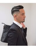 バーバースタイルスキンフェードビジカジサイドグラデーション