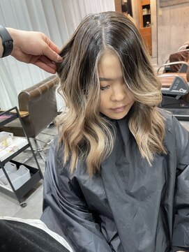 ラフ(LAFF) #黒髪#ボブルフ#ネビージュ#小顔#ワンレン