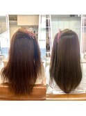 40代50代☆エイジング毛にも髪質改善ストレートで艶髪ロング