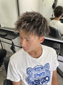 レックス(Rex) 【短髪で決まる！】ツイストパーマ×ハイライト