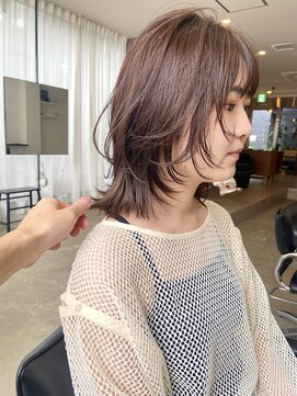 パープル(PURPLE) ミディアムウルフ/レイヤーウルフ