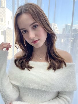 アイティーバイアルバム 八王子店(IT by ALBUM) くびれ巻き_斜めバンググレージュカラーシルキーベージュ_29410