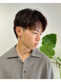 ナチュラルセンターパート/マッシュショート