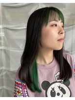 イロ(iro*) ☆似合わせロングレイヤーインナーグリーン