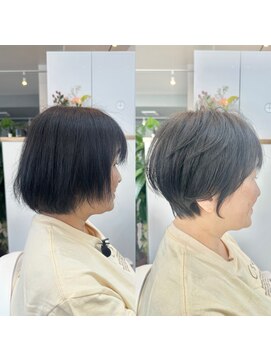 アルトル 池袋(altru) ●大人かわいい小顔ひし形ショートボブ30代40代50代池袋【大鷲】