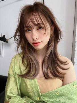 サイン 渋谷(SIGN) レイヤーカットイヤリングカラーインナーカラーケアブリーチ