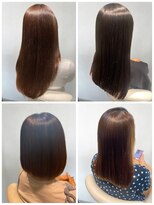 美容室フルール&nbsp;透明感♪髪質改善カラー内巻きボブ小顔艶感