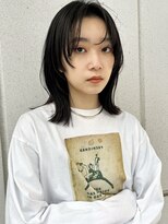 ミンクス渋谷スマートサロン(MINX shibuya smart salon)&nbsp;シアーカラー ショート 姫カット ダークアッシュ 魅力倍増カール