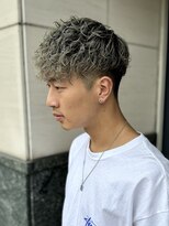 エクファフォーメン(EX-FA FOR MEN)&nbsp;カルマパーマ/ベリーショート/ダークアッシュ/ニュアンスパーマ