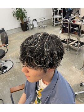 ハフ(HAFU) ハイライト　パーマ