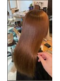 アッシュブラウン美シルエットストレートロング20代30代