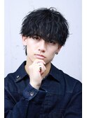 無造作波巻きショート