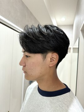 メレ 仙台(Mele) 仙台センターパートセンター分けニュアンスパーマメンズパーマ