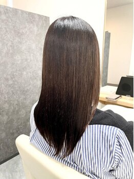 クレア 西尾店(CREA)の写真/ブリーチ毛&エイジング毛でもOK☆感動の手触り!!髪質改善シルクストレート♪高難易度ストレートもお任せ！