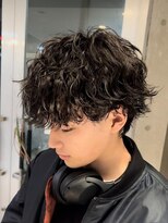 フィフスパーク(fifth PARK) 波巻きスパイラルパーマ波巻きパーマセンターパートウルフカット