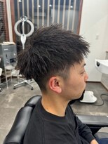 エイト(AITE)&nbsp;ベリーショート/ダークアッシュ/ニュアンスパーマ/韓国マッシュ